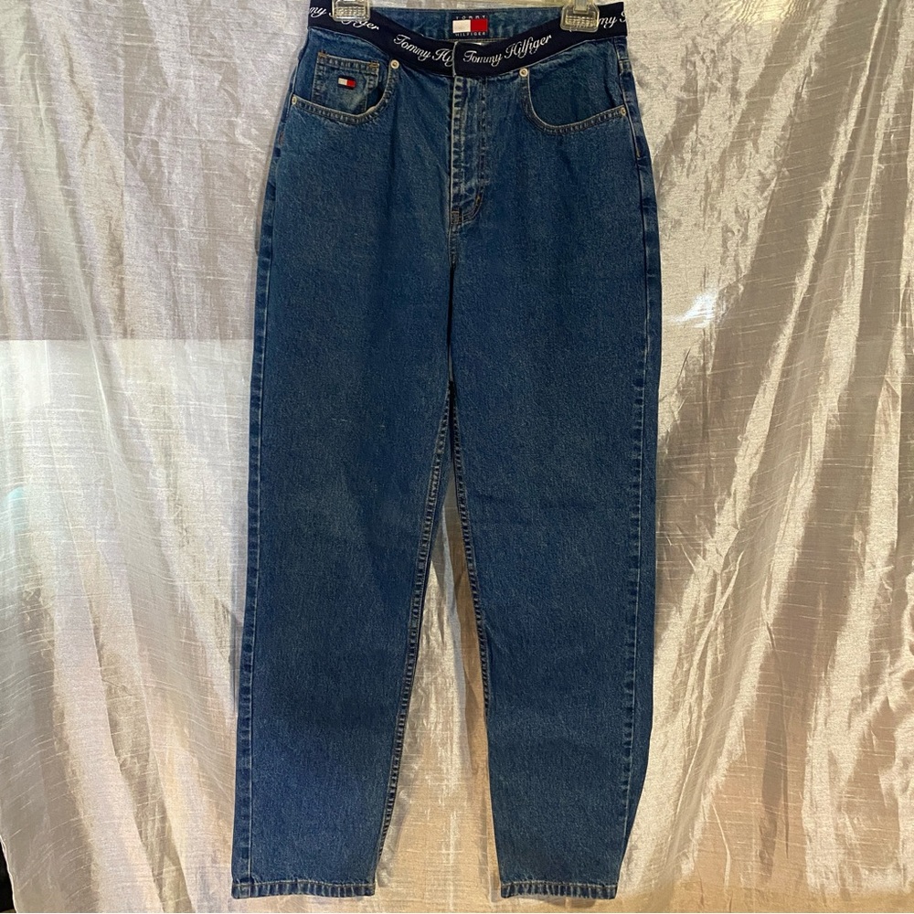 Tommy Hilfiger VTG 90’s SZ 10 balloon jeans GUC Tommy waist high waisted barrel